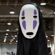 A cosplayer dressed as No-Face from Spirited Away